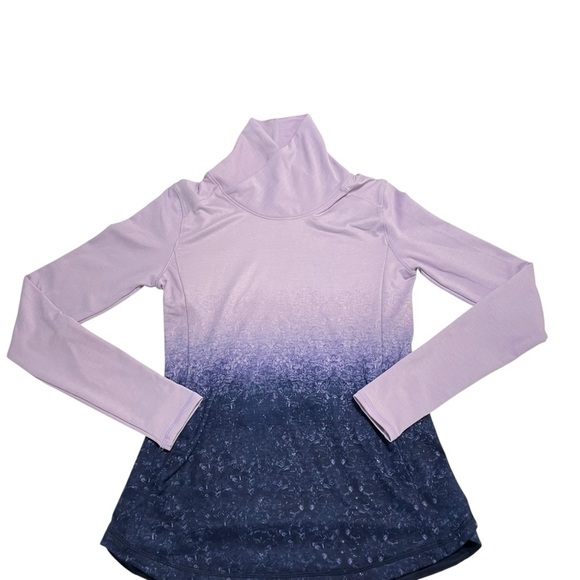 Calia by Carrie Underwood Long Sleeve Mock Neck Purple Ombré Running Top XS - Picture 8 of 15